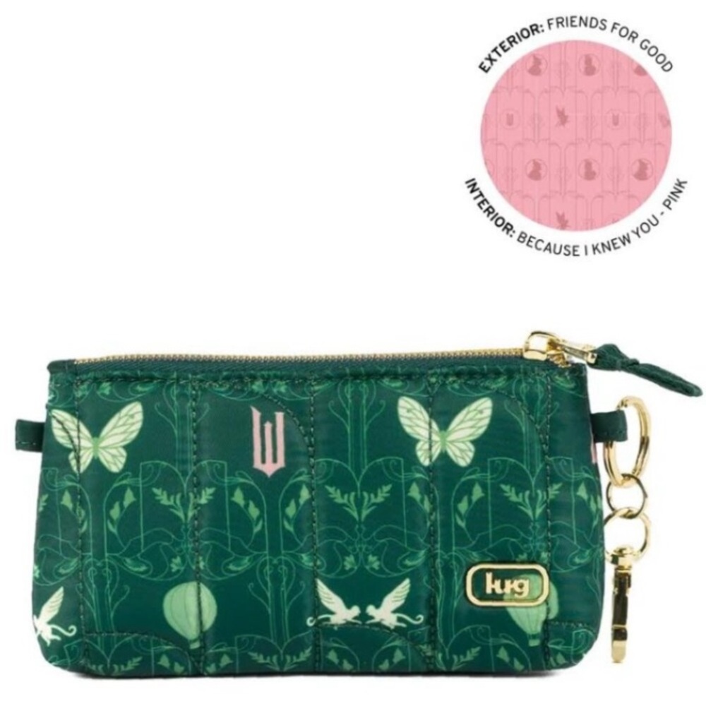 Lug Wicked x Lug Metro XL ID Pouch🎀👛💚🍀 Friends for Good